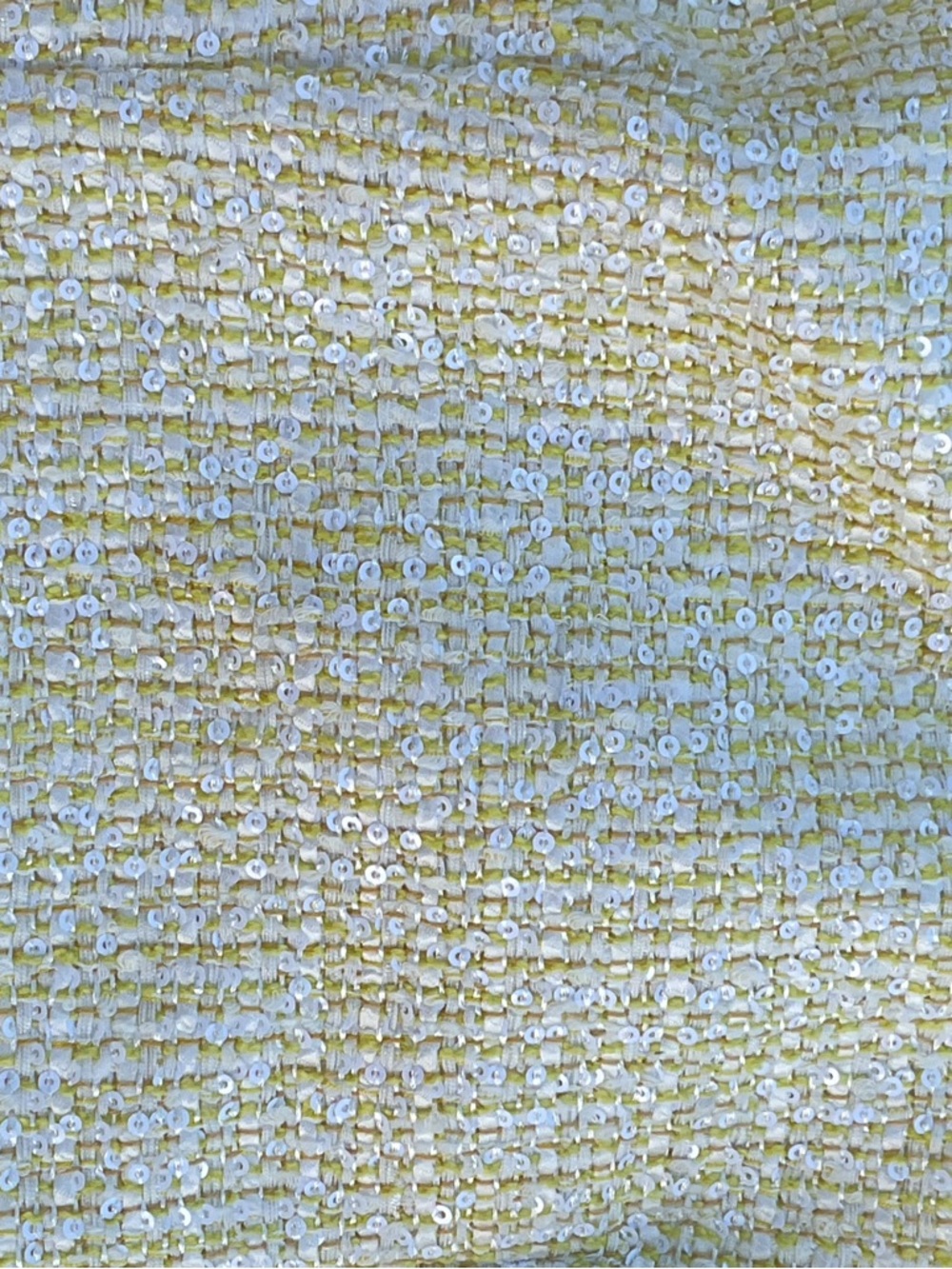 Meshki Strapless Bow-Front Mini Dress Soft Yellow tweed - Picture 8 of 9